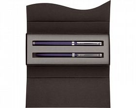 Набор DELGADO ручка автомат + роллер метал/синий в карт. футляре